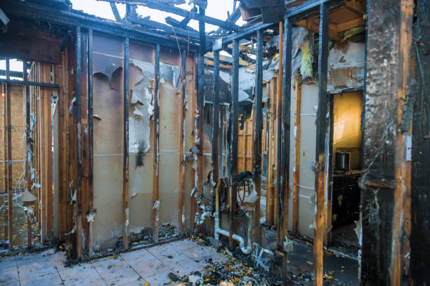 Professional Fire Damage Removal technician working in Belwood, NC